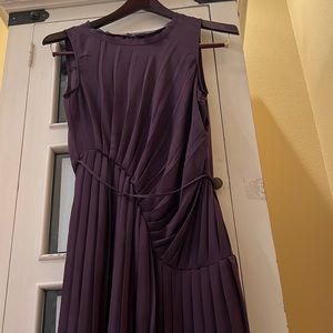 Simply Vera, Vera Wang Purple Pleated Dress Size M second hand